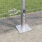 Preview: Schweißdrahtzaun mit 13 Flanged Posts 1,2x25 m Verzinkter Stahl
