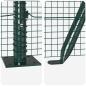 Preview: Zaunpfosten-Set Set aus 2 Grün Metall 10 x 1 m Langlebig