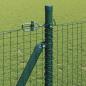 Preview: Geschweißter Drahtzaun mit 13 Flanschpfosten Grün 1x25 m Stahl