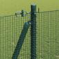 Preview: Drahtzaun mit 13 Flanschpfosten grün 1,2x25 m Stahl