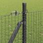 Preview: geschweißter Drahtzaun mit 13 flanschigen Pfosten Grau 0.8x25 m Stahl