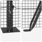 Preview: Zaunpfosten-Set 2er Set Grau Metall und PVC 25 x 1 m Langlebig
