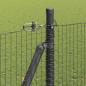 Preview: Welded Wire Fence mit 13 Flanschpfosten Grau 1,4x50 m Stahl