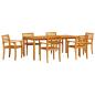 Preview: 9-teiliges Garten-Esszimmer-Set aus massivem Akazienholz