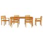 Preview: Garten Essgruppe 9 pcs Braun Massivholz Akazie