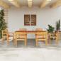 Preview: 9-teiliges Garten-Esszimmer-Set aus massivem Akazienholz