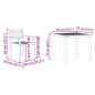 Preview: Garten Essgruppe 3 pcs Braun Massivholz Akazie
