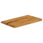 Preview: Tischplatte mit Baumkante 60x40x2,5 cm Massivholz Mango