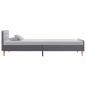 Preview: Bettgestell Hellgrau Stoff 100x200 cm