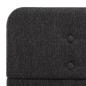 Preview: Bettgestell Dunkelgrau Sackleinen 100x200 cm