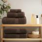 Preview: Premium-Duschtücher SOLUND 10 Stk. Braun 70x140 cm 600 g/m²