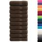 Preview: Premium-Duschtücher SOLUND 10 Stk. Braun 70x140 cm 600 g/m²