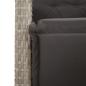 Preview: 9-tlg. Garten-Essgruppe mit Kissen Hellgrau Poly Rattan