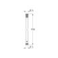 Preview: GROHE Silverflex Brauseschlauch, 1750 mm, warm sunset (28388DA0)