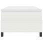 Preview: Boxspringbett mit Matratze Creme 80x200 cm Corduroy-Stoff