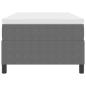 Preview: Boxspringbett mit Matratze Hellgrau Einzel Cordstoff