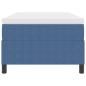 Preview: Boxspringbett mit Matratze Blau Cord-Stoff 90 x 190 cm