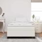 Preview: Boxspringbett mit Matratze Creme Kleines Doppelbett Kordstoff