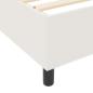 Preview: Boxspringbett mit Matratze Creme Kleines Doppelbett Kordstoff