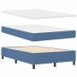 Preview: ARDEBO.de - Boxspringbett mit Matratze Blau Klein Doppel Cordstoff