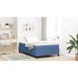 Preview: Boxspringbett mit Matratze Blau Klein Doppel Cordstoff
