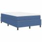Preview: Boxspringbett mit Matratze Blau Klein Doppel Cordstoff