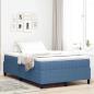 Preview: Boxspringbett mit Matratze Blau Klein Doppel Cordstoff