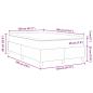 Preview: Boxspringbett mit Matratze Hellgrün Grau Kleines Doppel Cordstoff