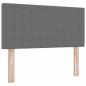 Preview: Boxspringbett mit Matratze Hellgrau 80x200 cm Cordstoff