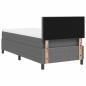 Preview: Boxspringbett mit Matratze Hellgrau 80x200 cm Cordstoff