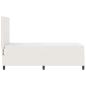 Preview: Boxspringbett mit Matratze Creme 80x200 cm Cord-Stoff
