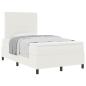 Preview: Boxspringbett mit Matratze Creme Kleines Doppel Cordstoff
