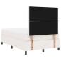 Preview: Boxspringbett mit Matratze Creme Kleines Doppel Cordstoff