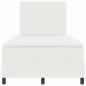 Preview: Boxspringbett mit Matratze Creme Kleines Doppel Cordstoff