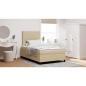 Preview: Boxspringbett mit Matratze Grün Grau Kleines Doppel Cord-Stoff