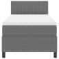 Preview: Boxspringbett mit Matratze & LED Licht Grau 80x200 cm Cordstoff