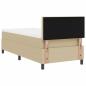 Preview: Boxspringbett mit Matratze & LED Licht Grün Grau 80x200 cm Cordstoff