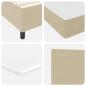 Preview: Boxspringbett mit Matratze & LED Licht Grün Grau 80x200 cm Rippstoff