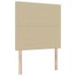 Preview: Boxspringbett mit Matratze & LED Licht Grün Grau 80x200 cm Rippstoff
