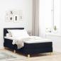 Preview: ARDEBO.de - Boxspringbett mit Matratze Schwarz 90x190 cm Stoff