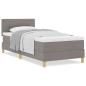 Preview: Boxspringbett mit Matratze Taupe 80x200 cm Stoff