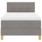 Preview: Boxspringbett mit Matratze Taupe 80x200 cm Stoff