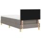 Preview: Boxspringbett mit Matratze Taupe 80x200 cm Stoff