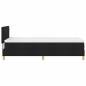 Preview: Boxspringbett mit Matratze Schwarz 90x190 cm Stoff