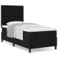 Preview: Boxspringbett mit Matratze Schwarz 80x200 cm Stoff