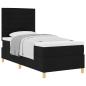 Preview: Boxspringbett mit Matratze Schwarz Einzel Stoff