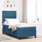 Preview: Boxspringbett mit Kopfteil Dunkelblau 80 x 200 cm Samt