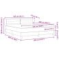 Preview: Boxspringbett mit Matratze in Dunkelgrau, 180x200 cm, Stoff