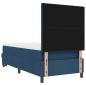 Preview: Boxspringbett mit Matratze & Bank Blau 80x200 cm Stoff