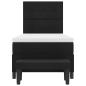 Preview: Boxspringbett mit Matratze & Bank Schwarz 90x190 cm Stoff
